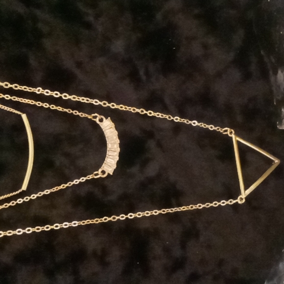 Stephan & Co. Nordstroms 3 layer gold tone necklaces. Nwt bonus bangle. - Picture 1 of 10